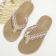 Pp Grass Woven Flip Flops For Women Summer