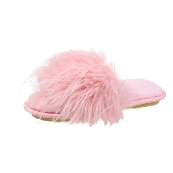 Fairy Style Fluffy Slippers Women's Outer Wear