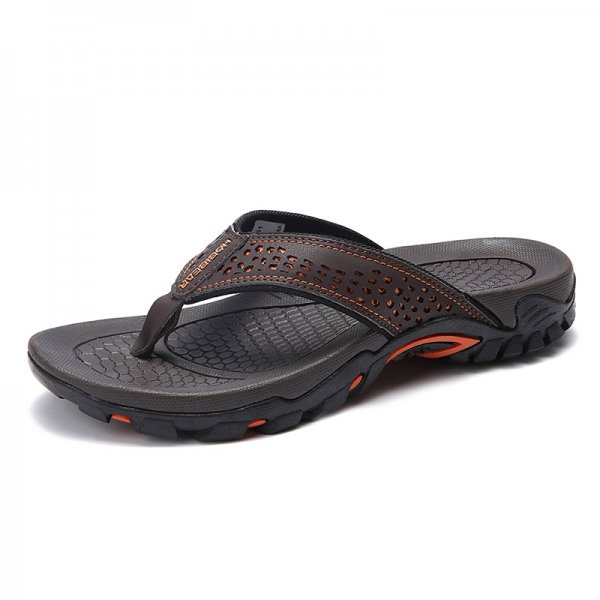 Men's Sandals And Slippers New Breathable Men's Beach Shoes Summer Leisure Open-toed Flip Flops